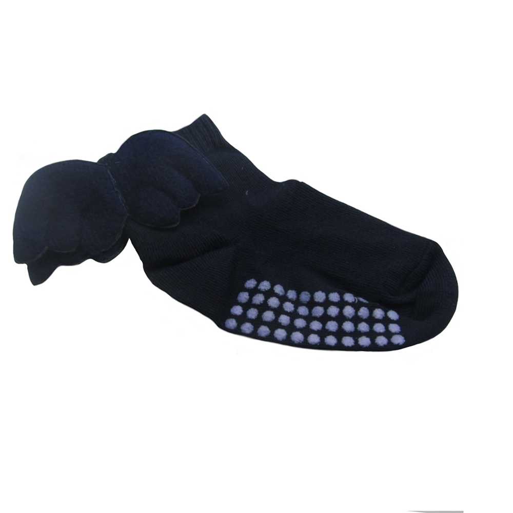 جوراب دخترانه مدل بال فرشته رنگ سرمه ای