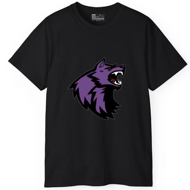 تی شرت آستین کوتاه مردانه پاد آفرین مدل گرگ کد287