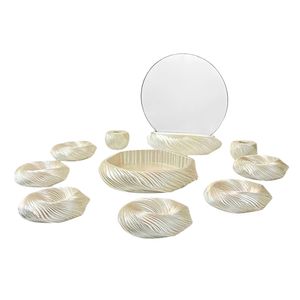 نقد و بررسی مجموعه ظروف هفت سین 11 پارچه مدل HS02 توسط خریداران