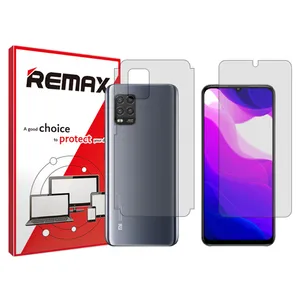 Remax HyGEL model transparent screen protector suitable for Xiaomi Mi 10 Lite 5G mobile phone along with the back protector