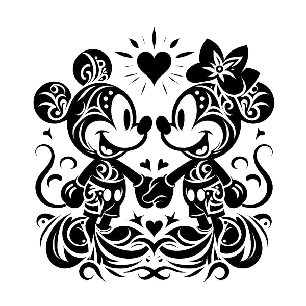  استیکر پارچه و لباس پاد آفرین طرح میکی موس کد 2311