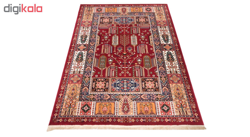 گبه ماشینی دنیای فرش کد 508R زمینه روناسی