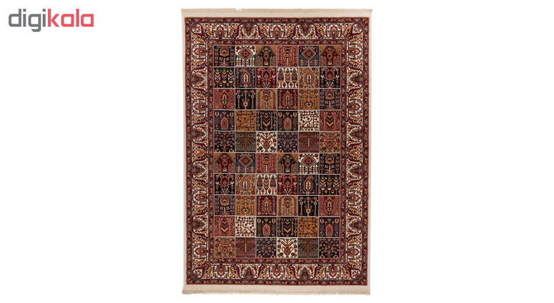 گبه ماشینی دنیای فرش کد 521K زمینه کرم گبه ماشینی دنیای فرش کد 521K زمینه کرم