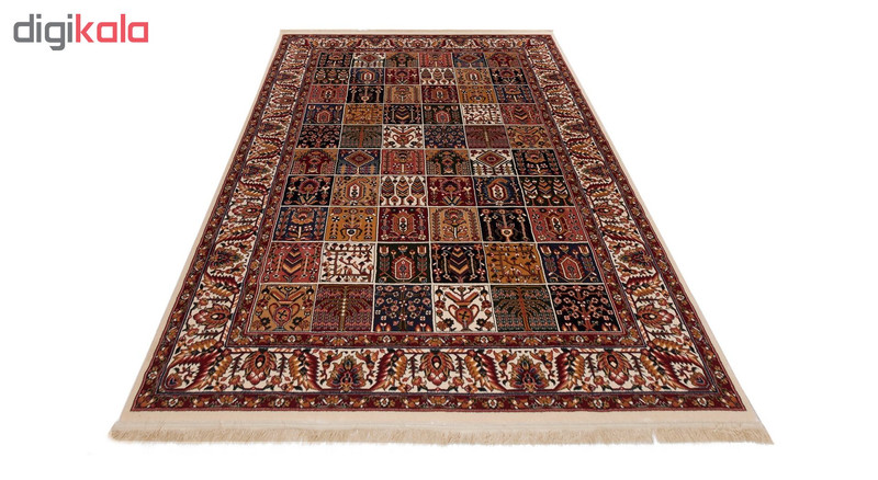 گبه ماشینی دنیای فرش کد 521K زمینه کرم گبه ماشینی دنیای فرش کد 521K زمینه کرم