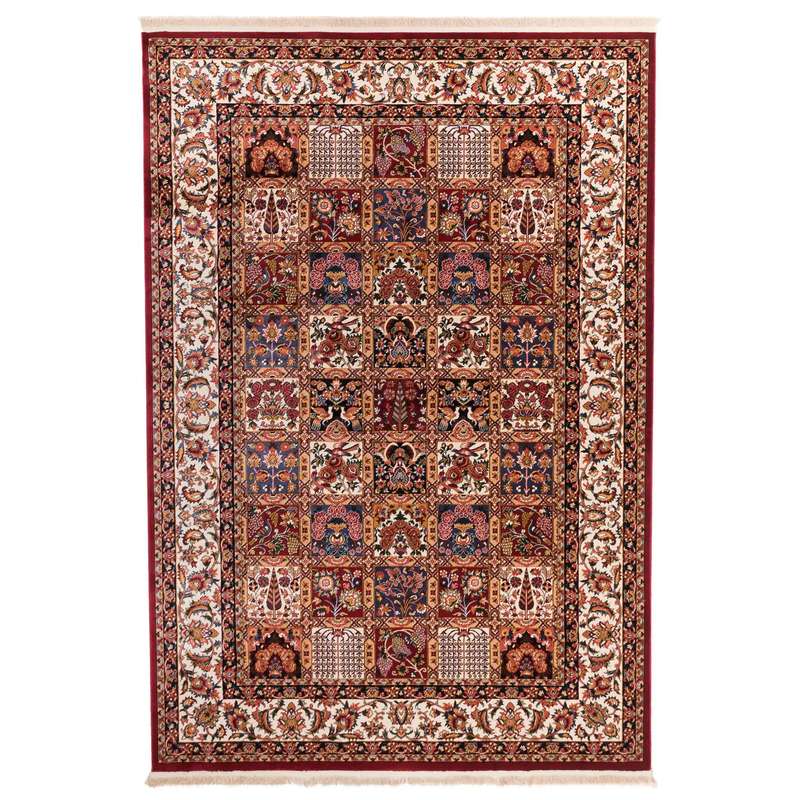 گبه ماشینی دنیای فرش کد 530R زمینه روناسی