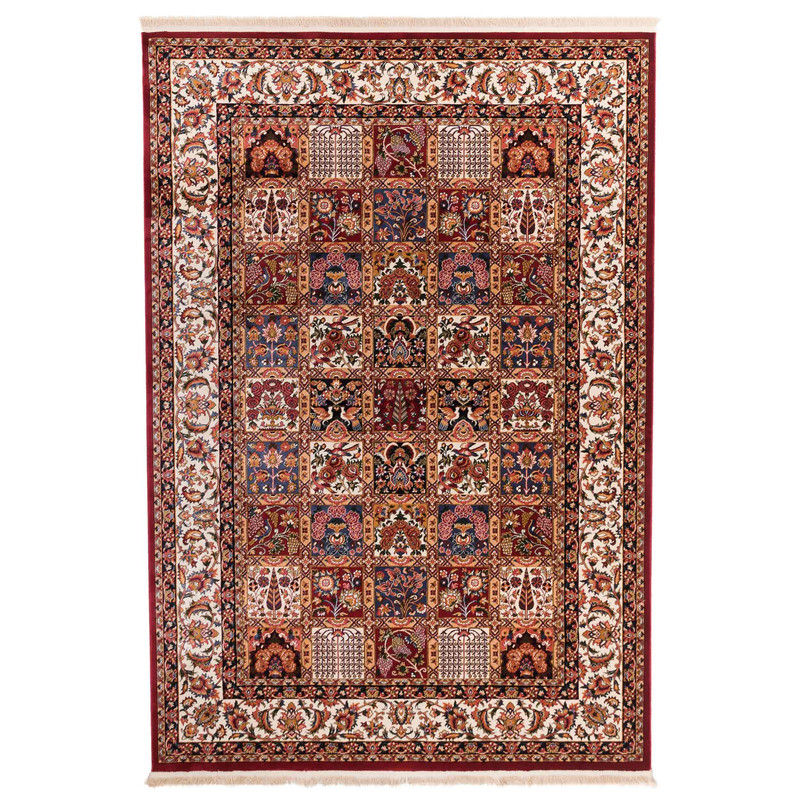 گبه ماشینی دنیای فرش کد 530R زمینه روناسی