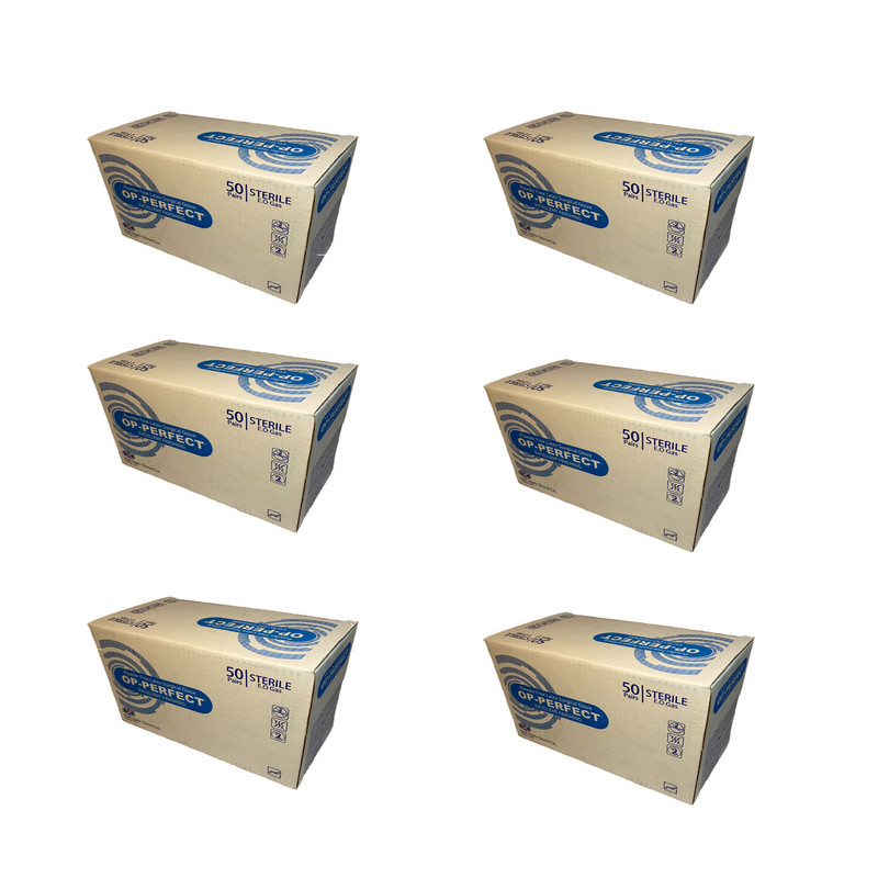 دستکش لاتکس اپی‌پرفکت مدل 01 سایز 6.5 بسته 300 عددی