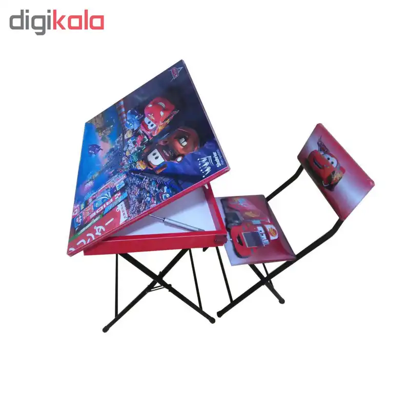 میز تحریر باکسدار و صندلی تاشو شهریار طرح مک کوئین