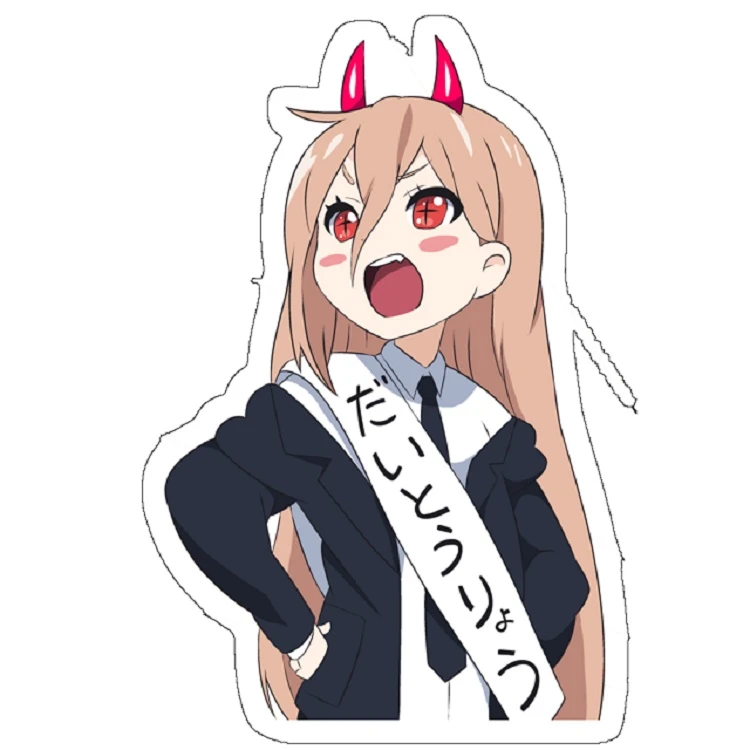 استیکر لپ تاپ مدل Chainsaw man Chibi