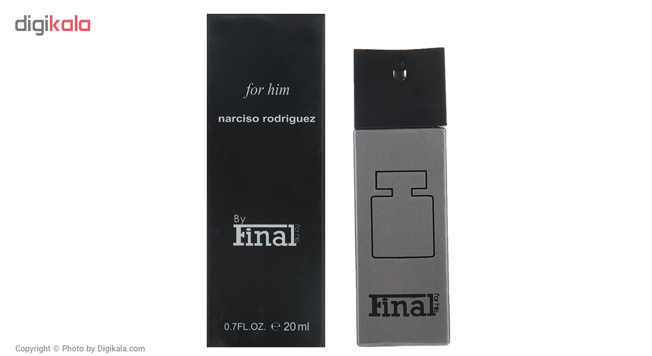 عطر جیبی مردانه فینال مدل Narciso Rodriguez For Him حجم 20 میلی لیتر