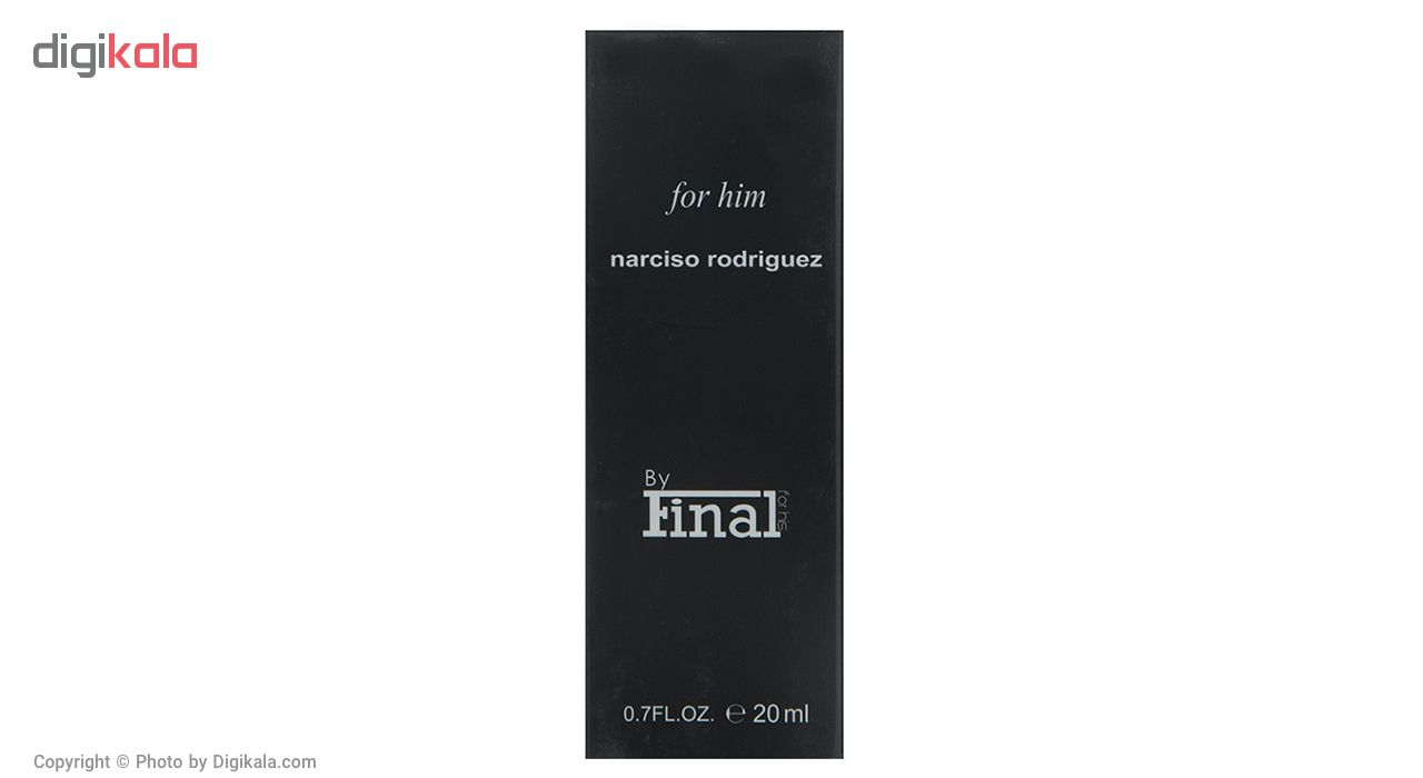 عطر جیبی مردانه فینال مدل Narciso Rodriguez For Him حجم 20 میلی لیتر