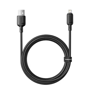 Baseus Silky P10377702113-01 USB-A to Lightning Fast Charging Data Cable 1m – Cluster Black