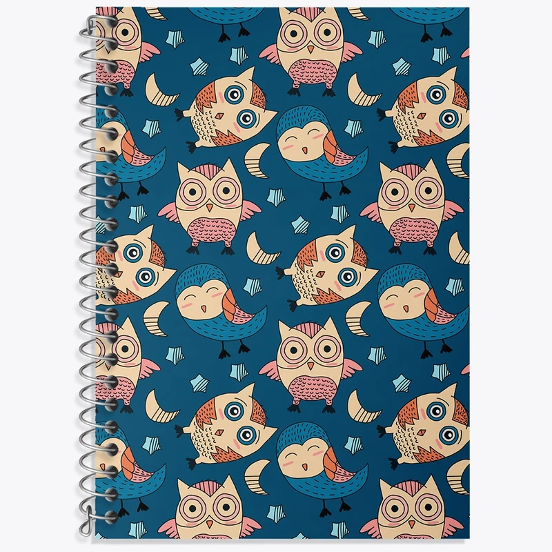 دفتر لغت 50 برگ خندالو طرح جغد کد N360