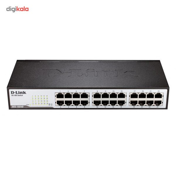 سوییچ 24 پورت غیر مدیریتی و دسکتاپ دی-لینک مدل DES-1024D