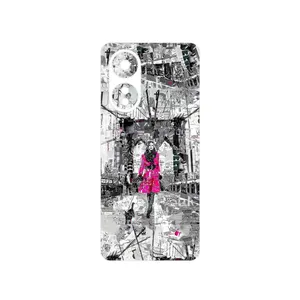 MAHOOT Collage of Catwalk Bridge Cover Sticker for Oppo A58 4G