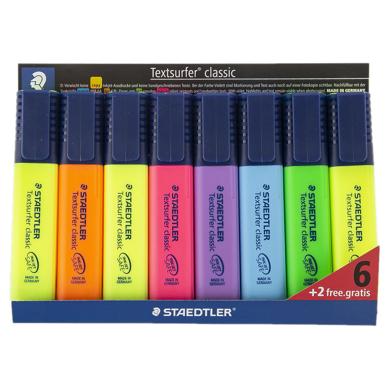 ماژیک علامت گذار استدلر مدل Textsurfer Classic بسته 8 عددی