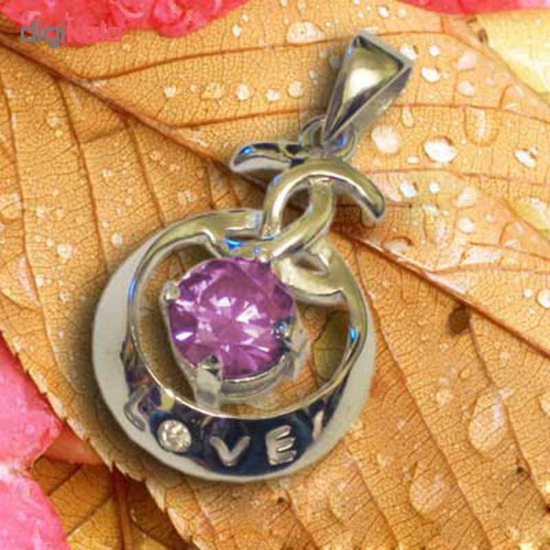 آویز گردنبند نقره مدل LovePi