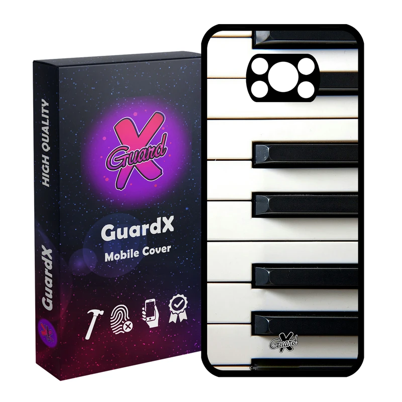 کاور گارد ایکس طرح Piano مدل Glass10101 مناسب برای گوشی موبایل شیائومی Poco X3 Pro