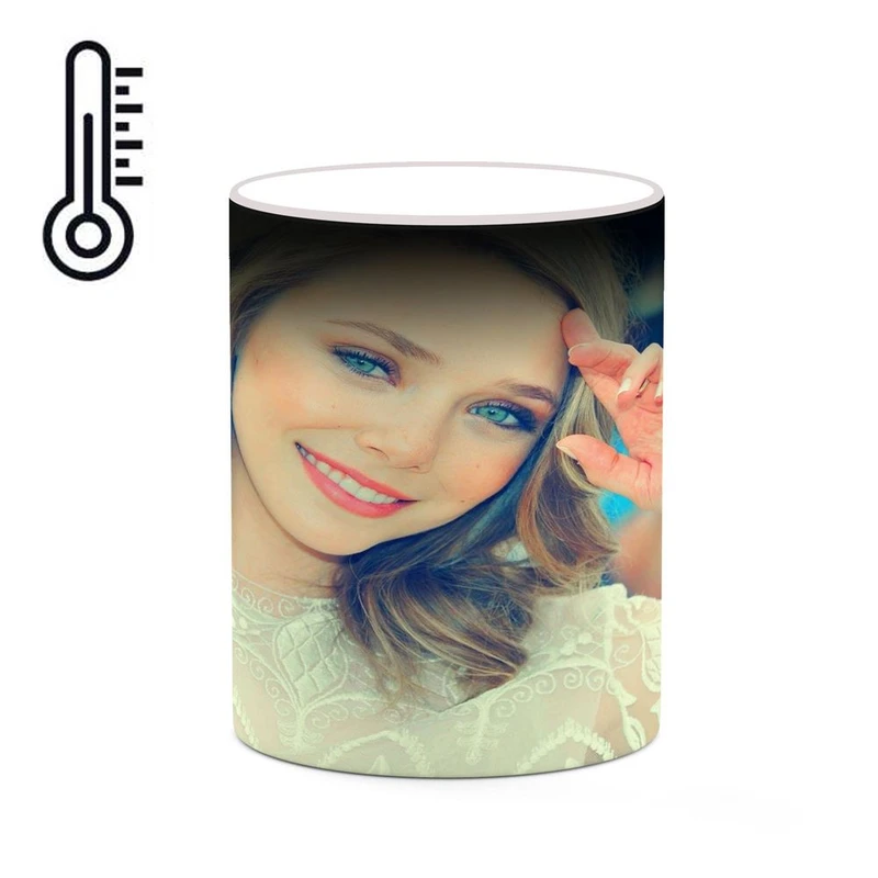 ماگ حرارتی کاکتی طرح الیزابت اولسن Elizabeth Olsen مدل mgh25835