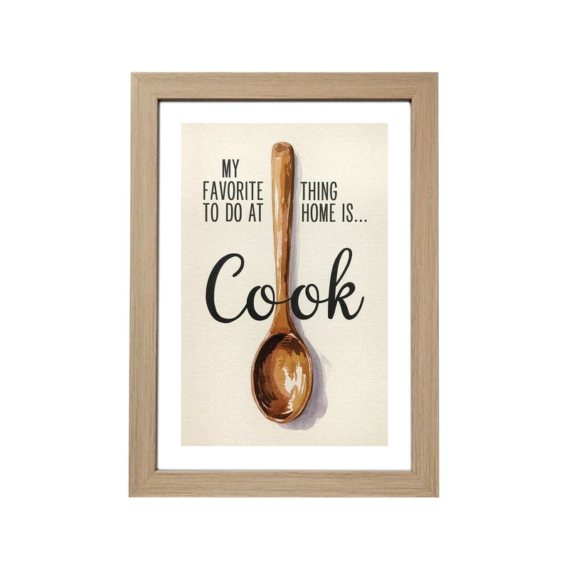 تابلو آرینوس طرح آشپزی کد 29 فریم کرم