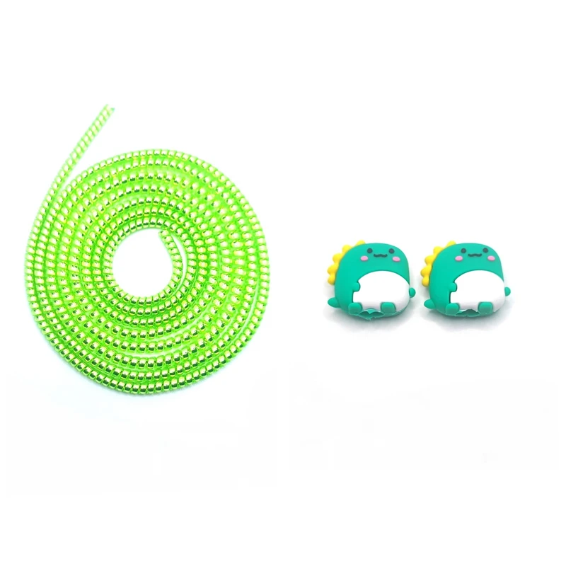 محافظ کابل شارژ و هندزفری مدل Dinosaur44 بسته سه عددی 