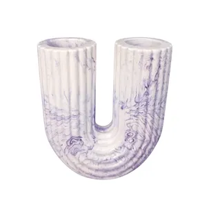 جاشمعی بتنی مدل یو طرح رگه دار کد 01