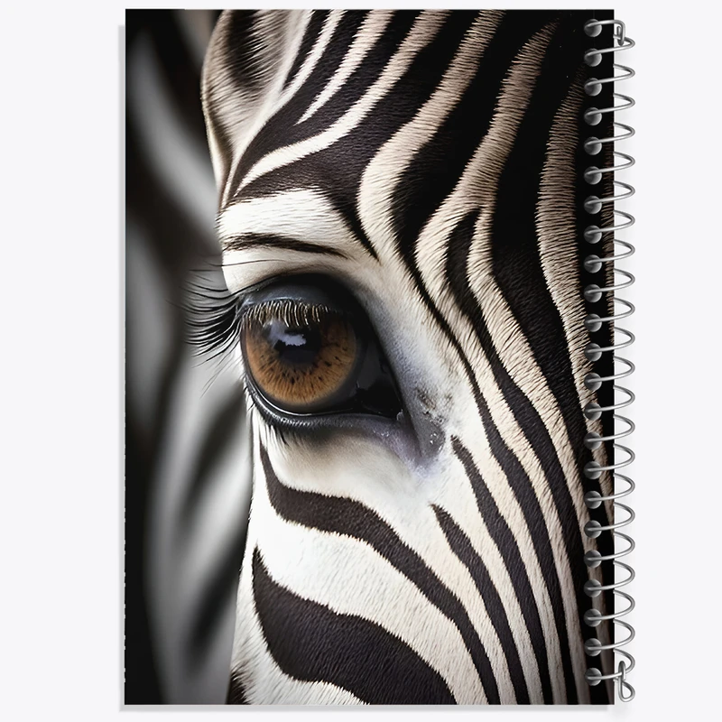 دفتر شطرنجی 50 برگ خندالو طرح گورخر کد F8164