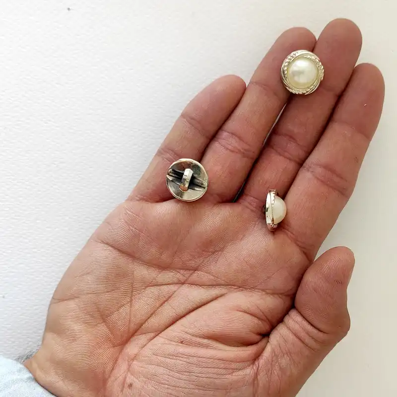 دکمه مدل مروارید کد M5002 بسته 9 عددی