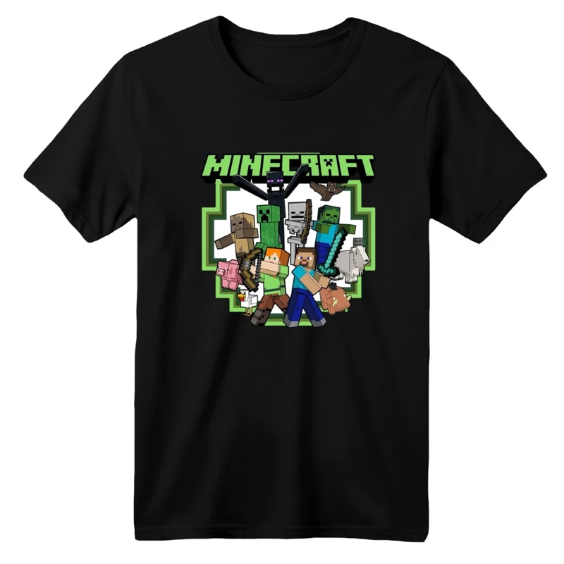 تی شرت آستین کوتاه بچگانه مدل ماینکرفت کد 010