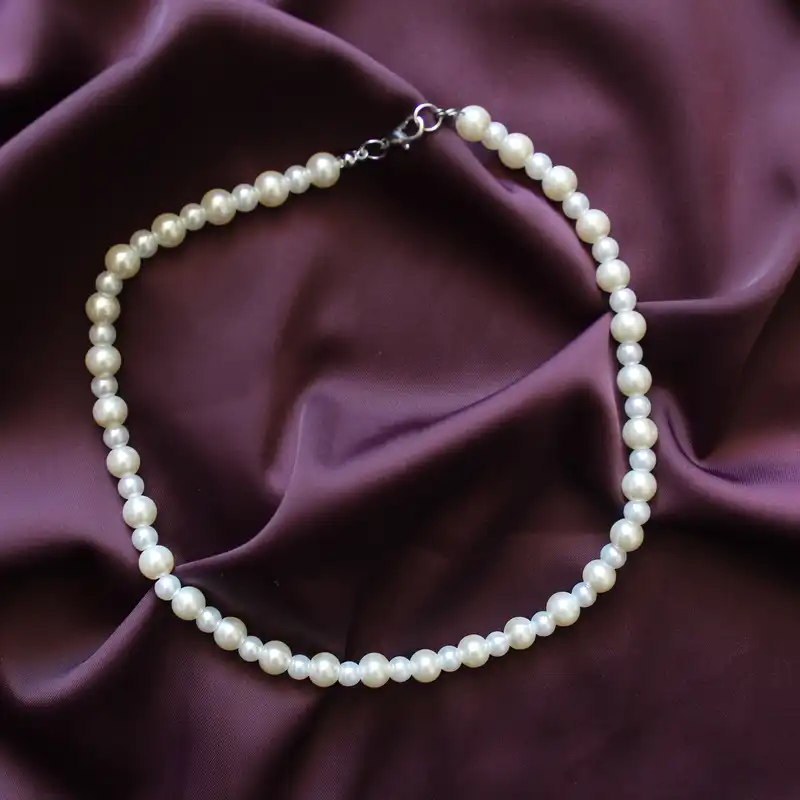 گردنبند زنانه مدل مروارید کد M001