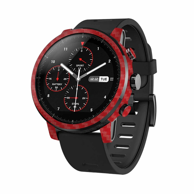  برچسب ماهوت طرح Red-Fiber مناسب برای ساعت هوشمند شیائومی Amazfit Stratos