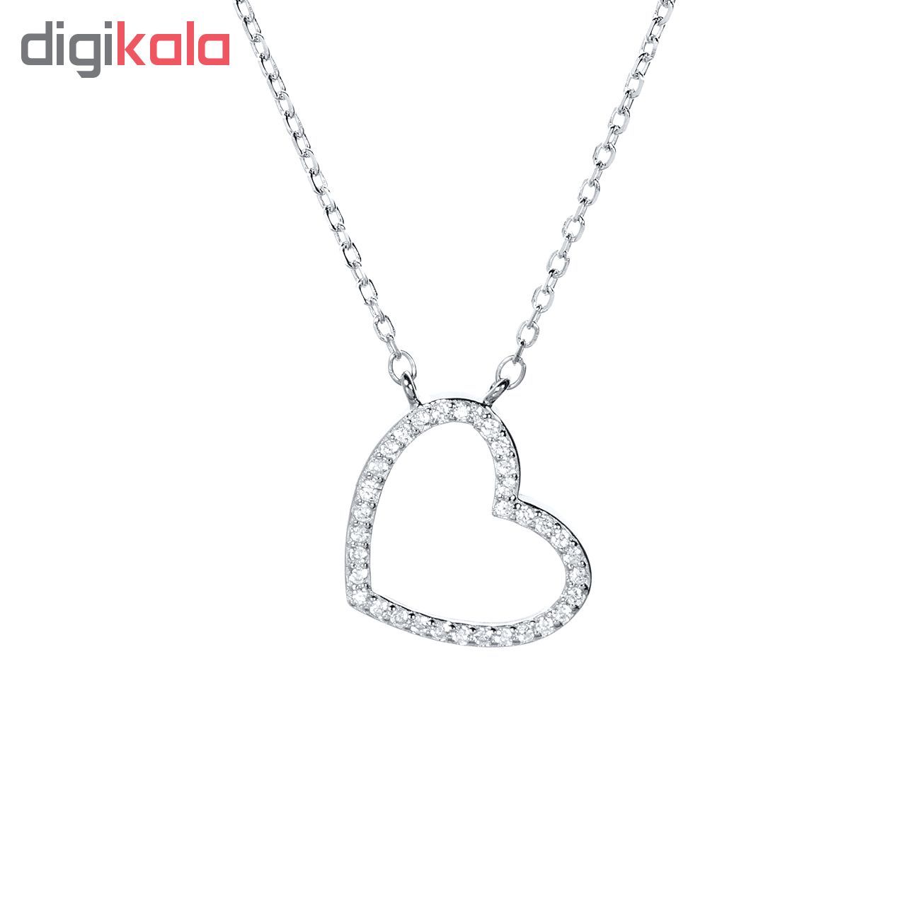 گردنبند نقره اقلیمه کد GN235 -  - 2