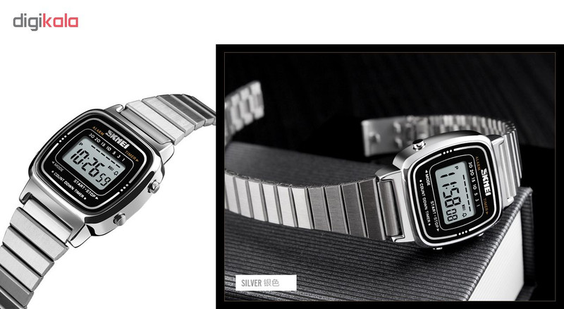 ساعت مچی دیجیتال زنانه اسکمی مدل 1252 کد02