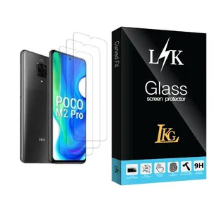 LKG LK Glass MIX003 Screen Protector For Xiaomi Poco M2 Pro Pack Of 3