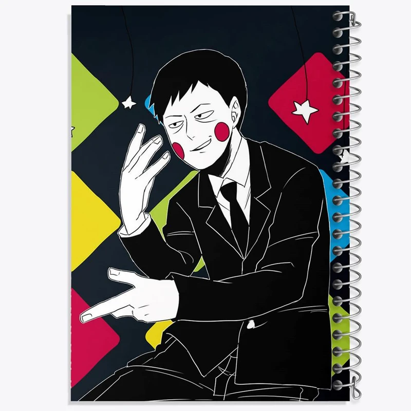 دفتر مشق 100 برگ خندالو طرح شییکو انیمه موب سایکو Mob Psycho 100 کد 24442