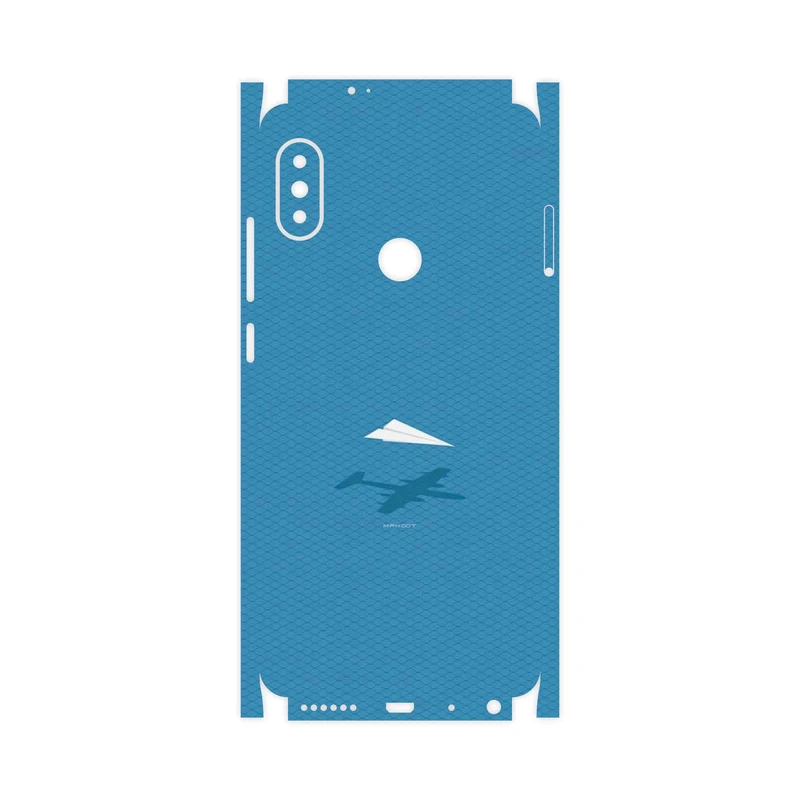 برچسب پوششی ماهوت مدل Minimal Paper Airplane-FullSkin مناسب برای گوشی موبایل شیائومی Redmi Note 5 Pro