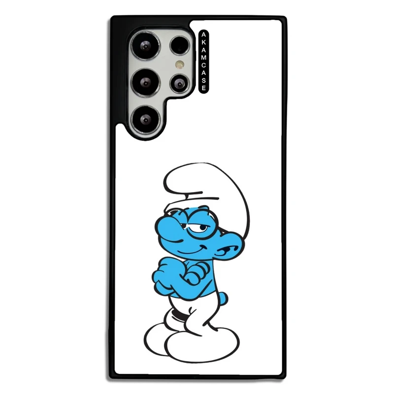 کاور آکام مدل AMC-WSGS22U-SMURFS-26 مناسب برای گوشی موبایل سامسونگ Galaxy S22 Ultra