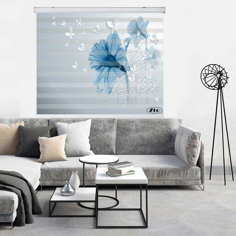 پرده زبرا زیو کد 3D1289 سایز 150x150 سانتی متر