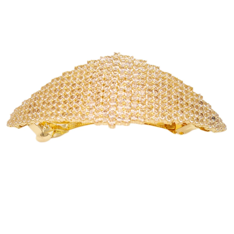 گیره مو زنانه مدل فرانسوی نگین دار لوزی کد brg 334