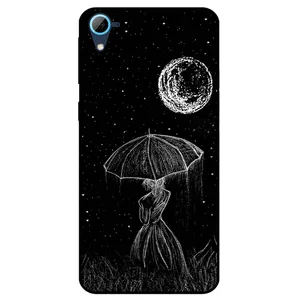 Megafone Girl and Moon 1369 Cover For Htc Desire 826