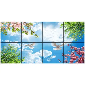 تایل سقفی آسمان مجازی طرح پرواز و آسمان کد 0200 سایز 60x60 سانتی متر مجموعه 8 عددی