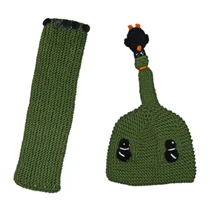 ست کلاه و شال گردن بافتنی بچگانه مدل Pi-61