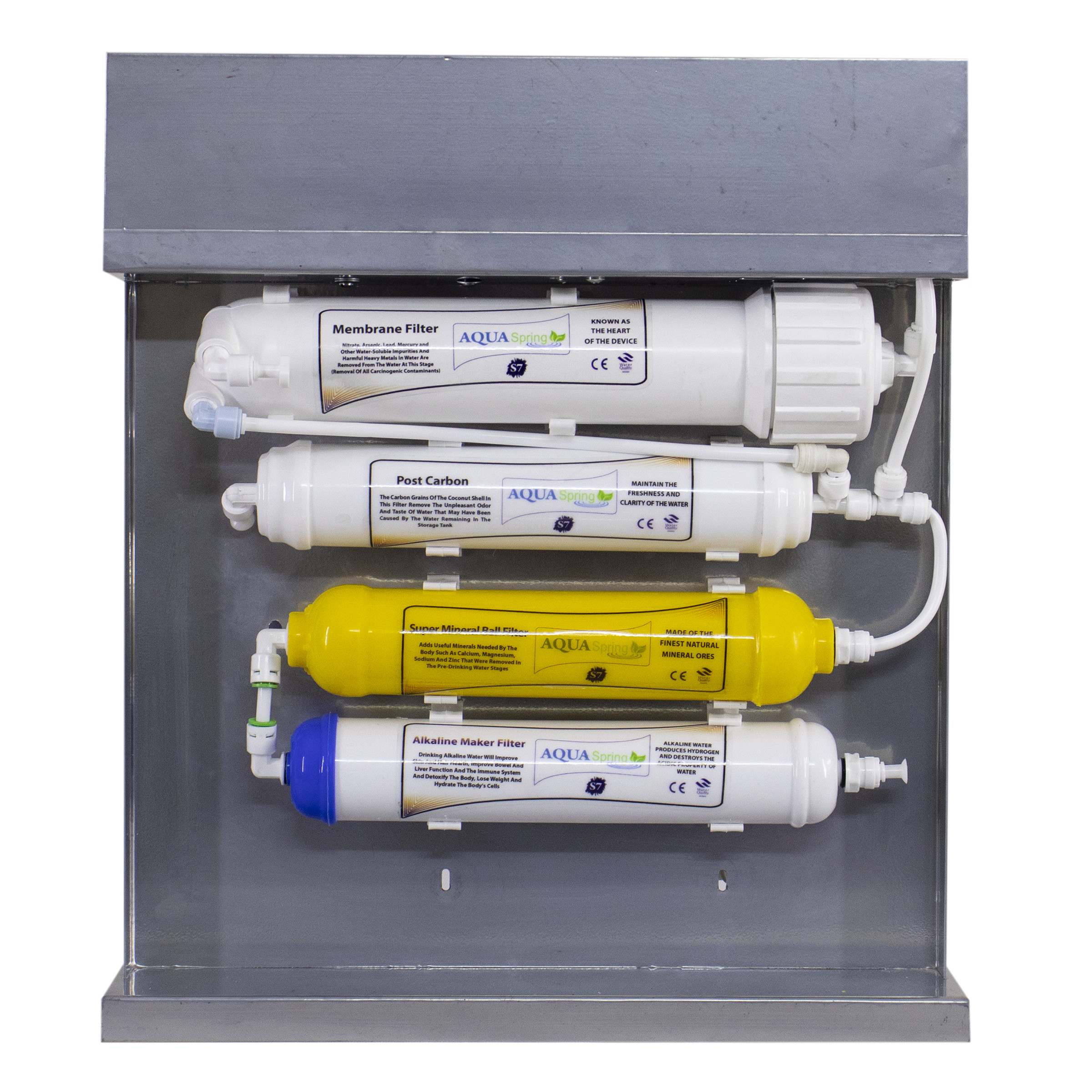 دستگاه تصفیه کننده آب آکوآ اسپرینگ مدل RO-S7-KZ7001 به همراه فیلتر  مجموعه 3 عددی