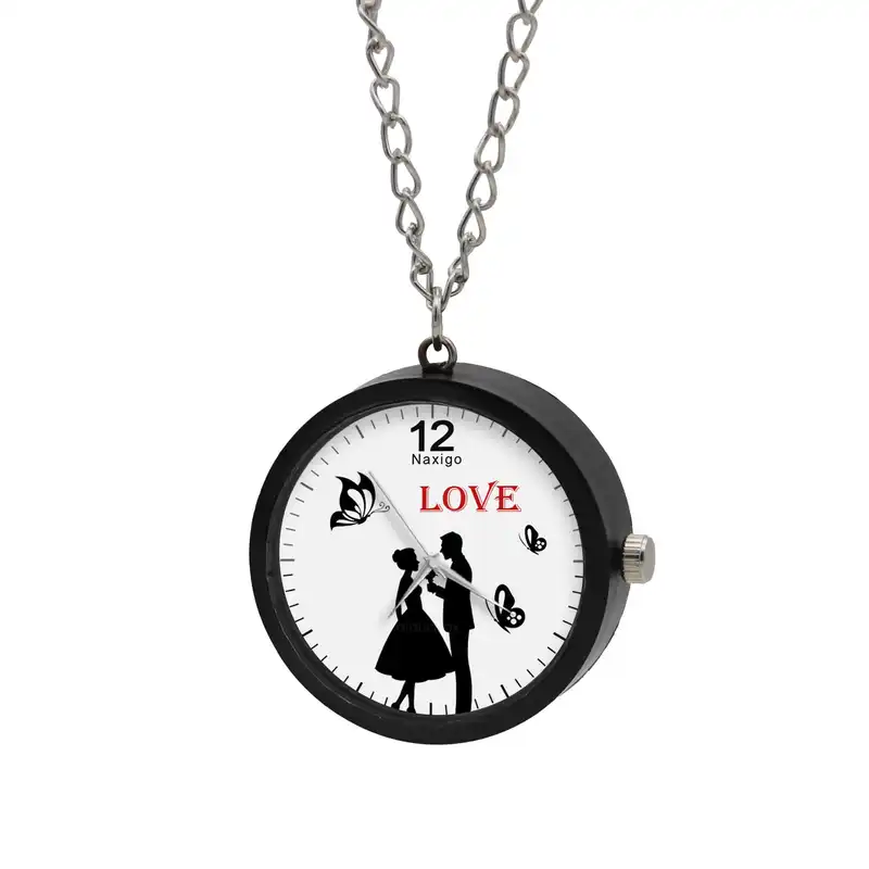 ساعت گردنبندی عقربه ای ناکسیگو مدل عاشقانه کد NF12860