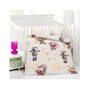 سرویس خواب 8 تکه کودک آلتین باشاک سری ساتن پنبه مدل KUZUCUK