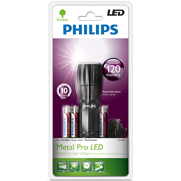 چراغ قوه فیلیپس مدل Metal Pro LED کد SFL4500