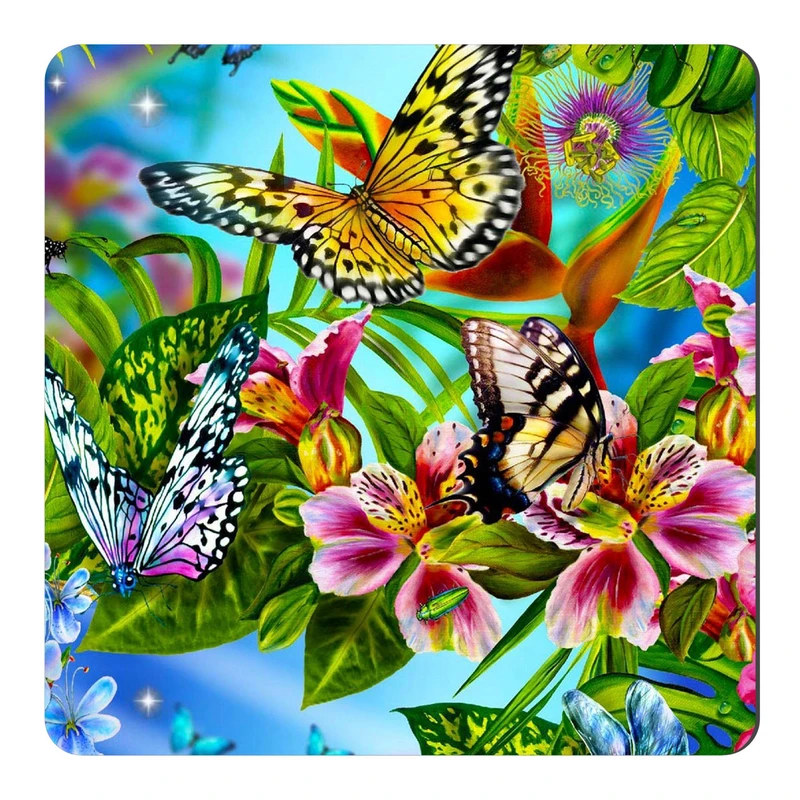 مگنت طرح نقاشی گل و پروانه کد NIM180