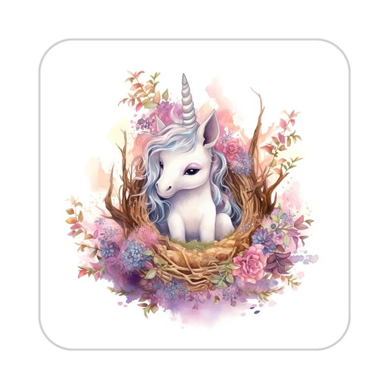 زیر لیوانی کاکتی طرح اسب تک شاخ و یونیکورن مدل mp32257