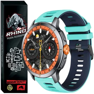 بند ساعت راینو مدل Silic-2C مناسب برای ساعت هوشمند گلوریمی GX RACE 22MM