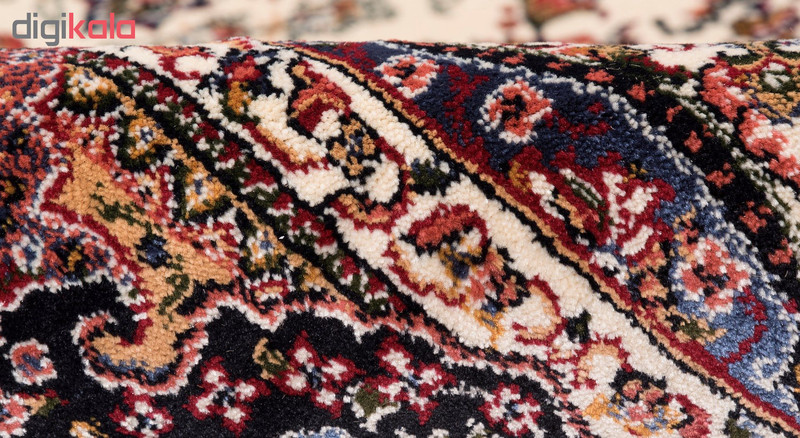 گبه ماشینی دنیای فرش کد 543K زمینه کرم